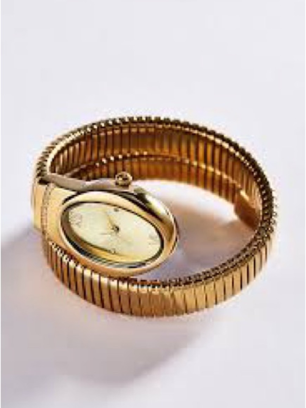 Women's Gold-Tone Wrap Bracelet Watch